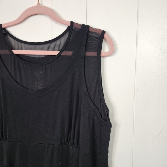 Blue Sky Bamboo Sleeveless Tank Top Shell Womens Size 1X Capsule Neutral Basic - Picture 3 of 6